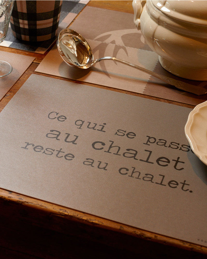 Set de table ce qui se passe podevache