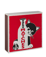 Boite allumettes milk bottle cat