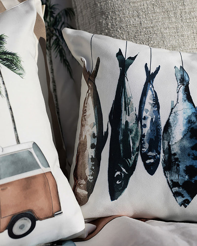 Linge De Maison PODEVACHE - Coussin sardines 40/60 podevache