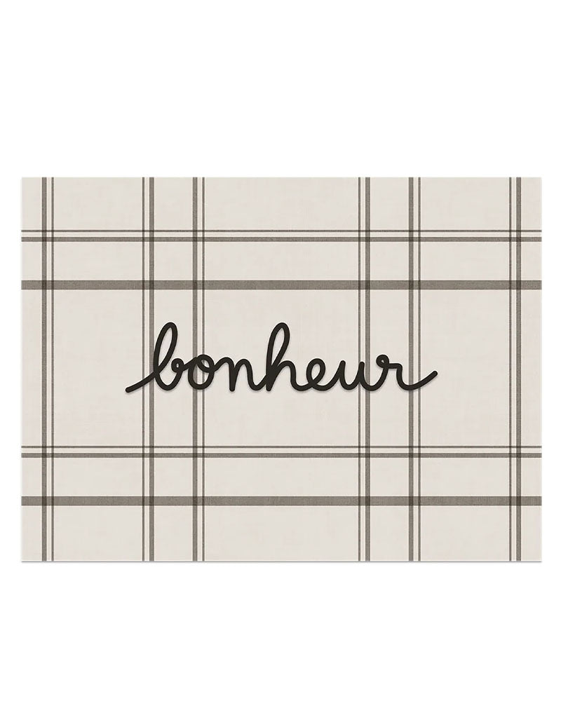 Set de table bonheur
