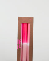 Lot de 3 bougies fluo pink stories