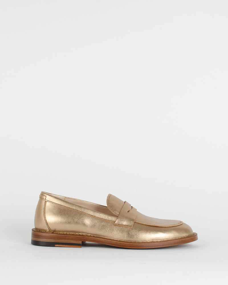 Mocassin cuir lame pantanetti women