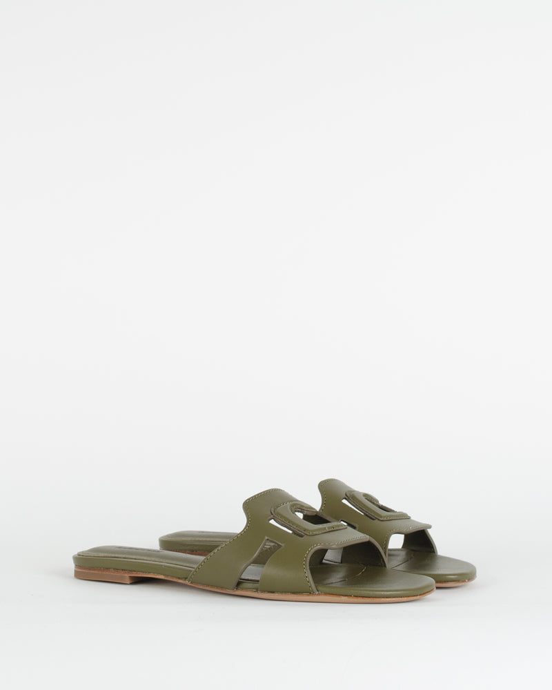 Sandales Pop And Shoes - Mules plates lola cruz