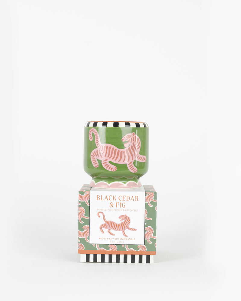 Bougie tiger ceramic paddywax