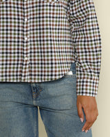 Chemise pressions carreaux start with gratitude