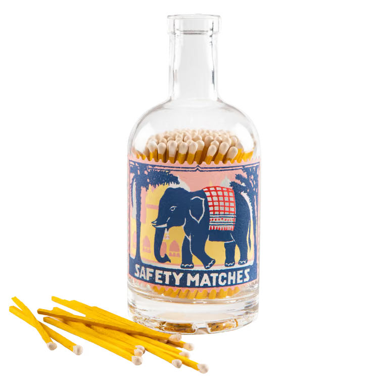 Bouteille allumettes elephant