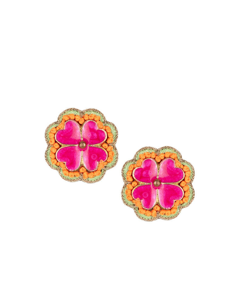 Boucles d'oreilles NAHUA - Boucles d'oreilles a clip nahua