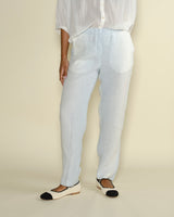 Pantalons DIEGA - Pantalon lin raye diega