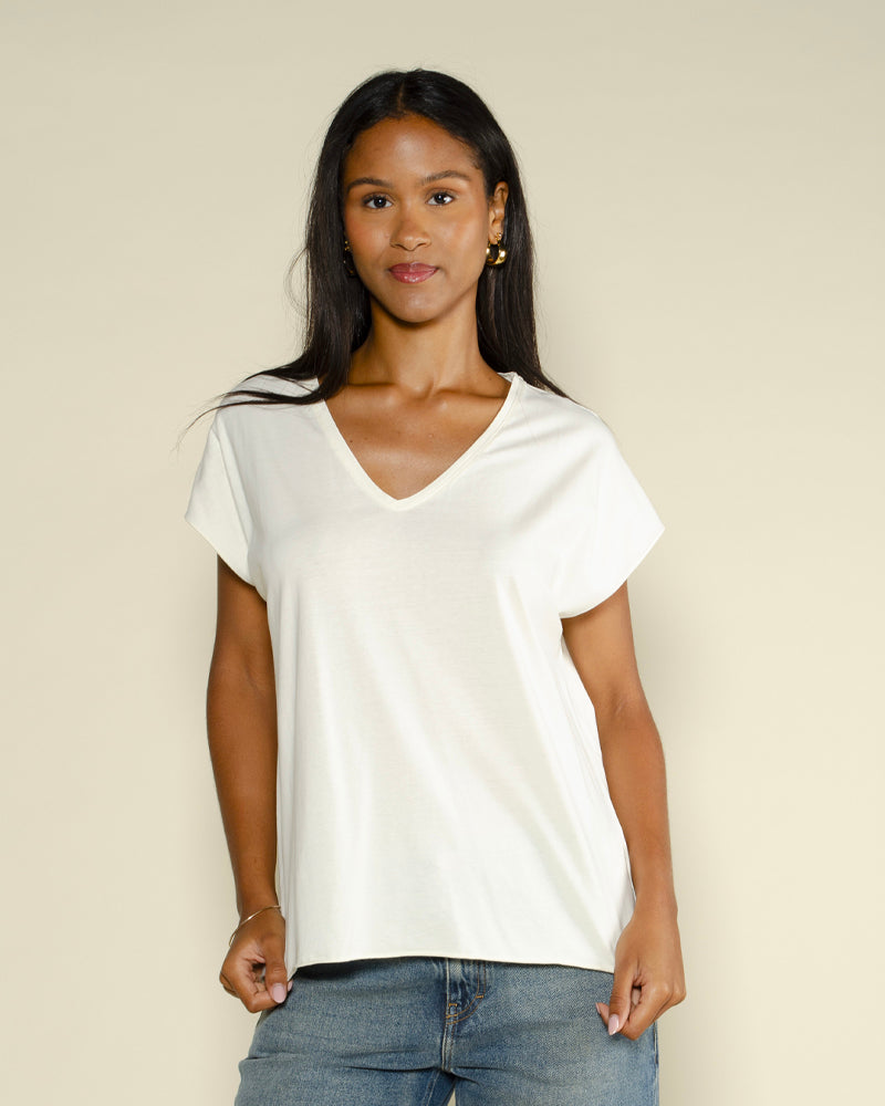T-shirt col v suny