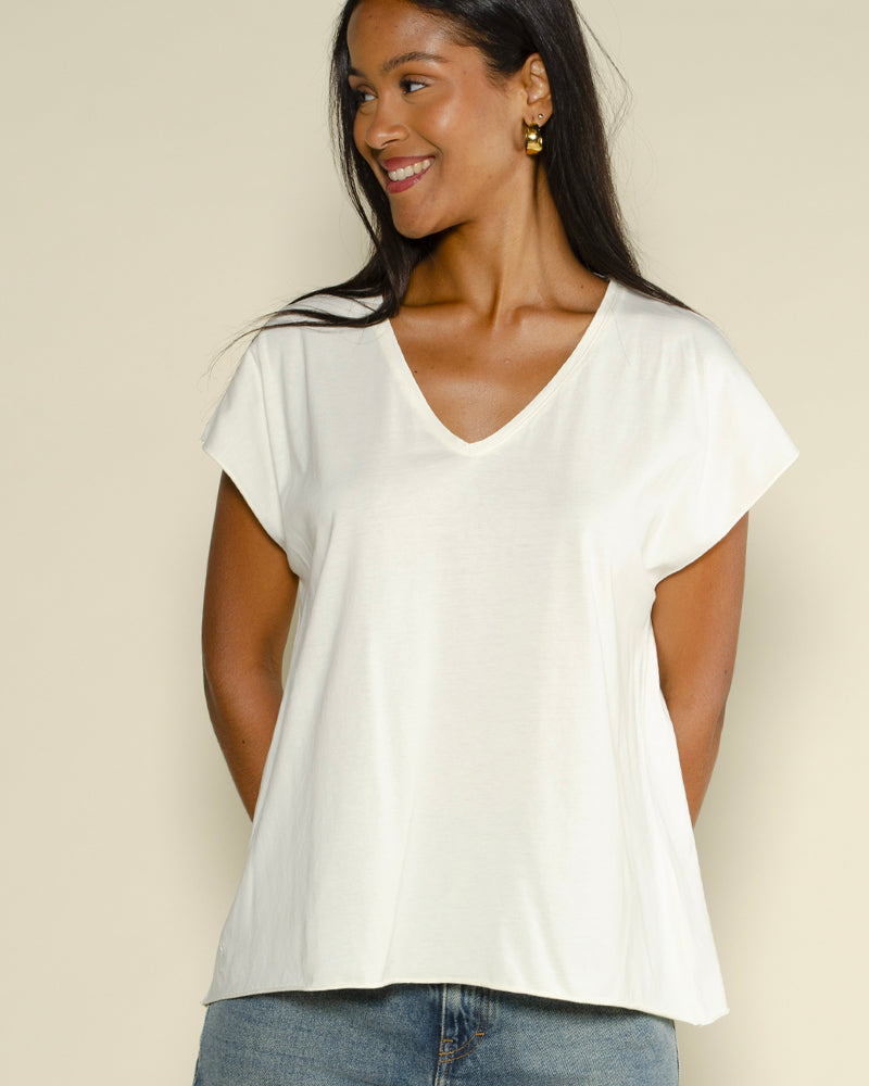 T-shirt col v suny