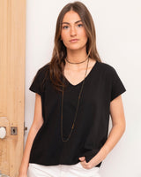 T-shirt col v suny