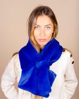 Echarpe lea clement couleur Bleu