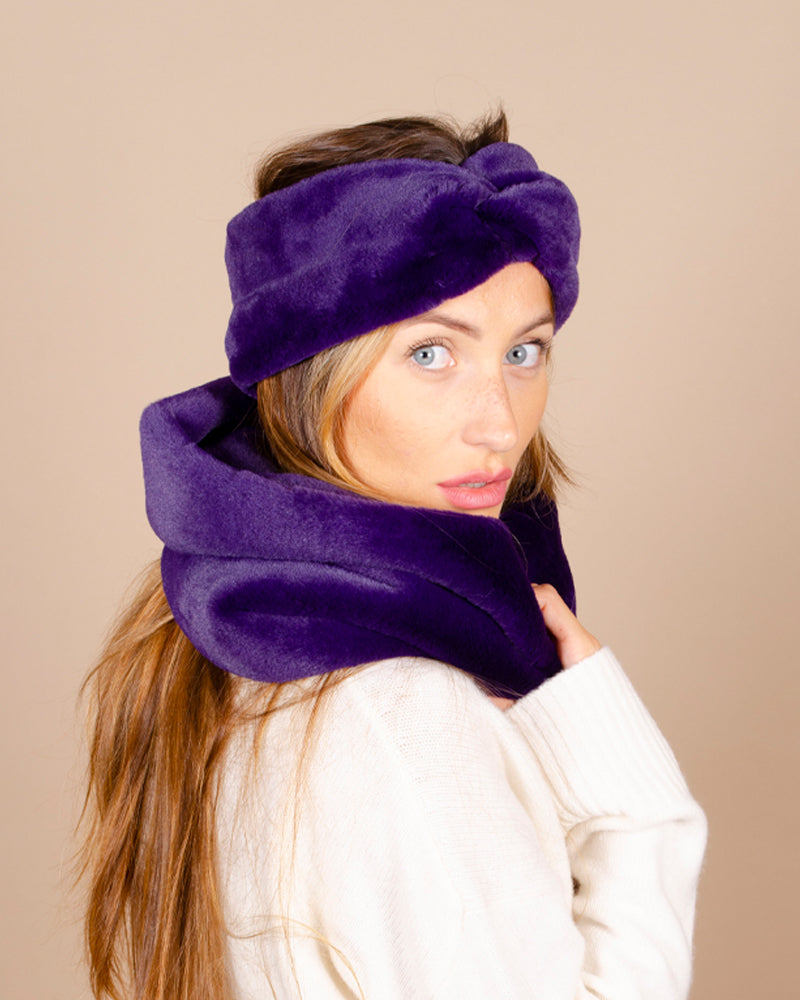 Snood lea clement couleur Violet