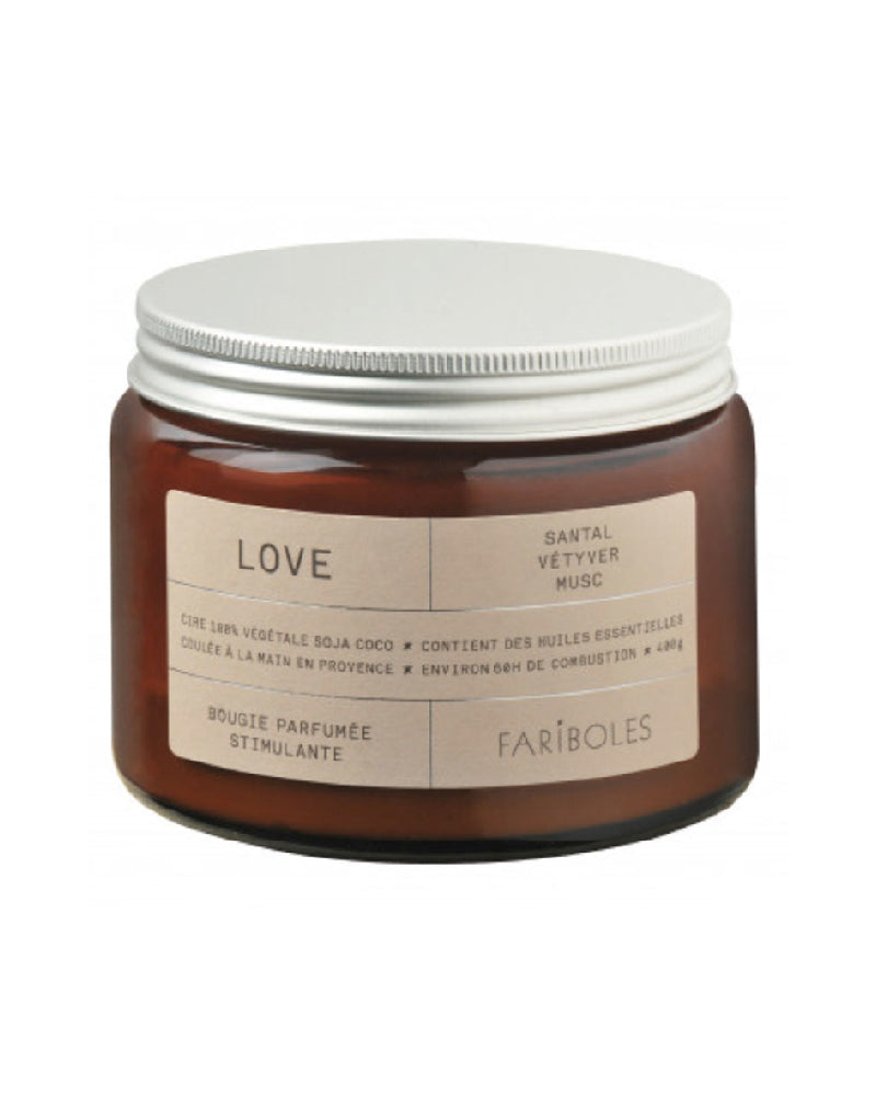 Bougie love 400g fariboles