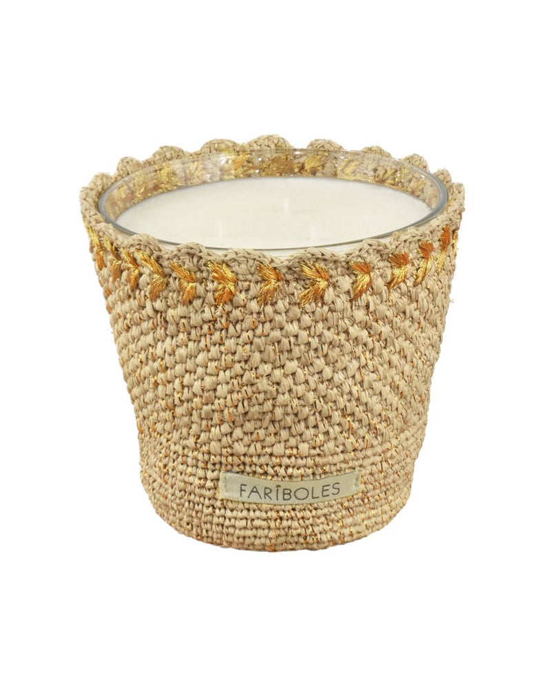 Bougie Raffia Santal 400