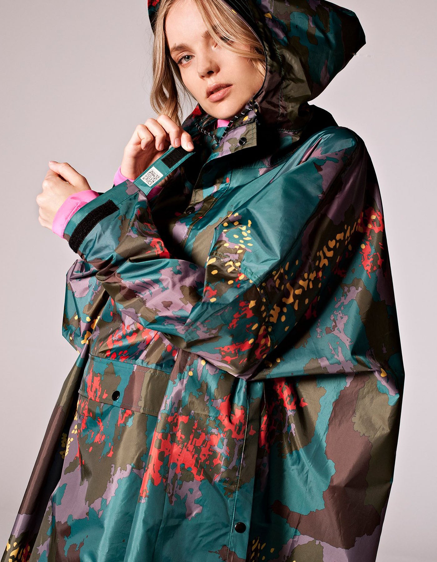 Cape de pluie rain kiss couleur Multicouleur